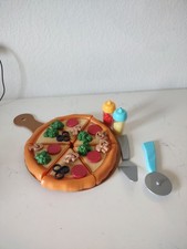 Toys R Us Pizza Play Food Set Just Like Home Hook Loop Toppings Toy