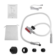 Fuel Transfer Pump for 20066 TRFA01-XL 2.4GPM 4 Adapters Gas Diesel Auto Stop