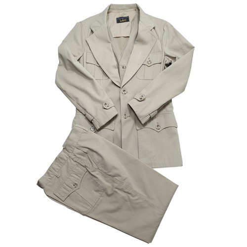 Vtg 1970s 3PC Separate-Lees By Lee Made In USA Size 38 in Chest 30 in Pants Tan