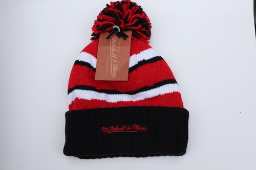 Chicago Bulls Mitchell and Ness Knit NBA Scottie Pippen Michael Jordan HWC BLK - Picture 2 of 2