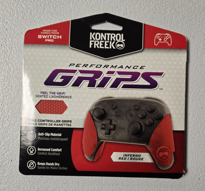 KontrolFreek Performance Grips for Nintendo Switch Pro Controller Inferno Red