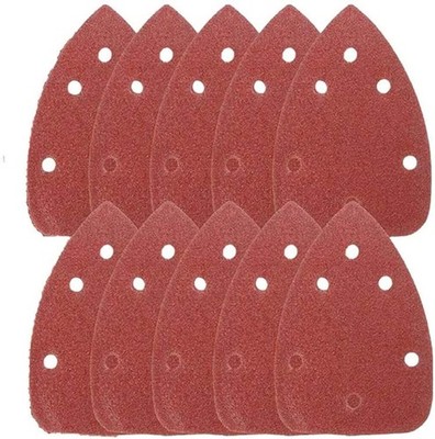 10 Stck. 140 x140 x 98 mm 6-Loch Dreieck Maus Detail Schleifpapier Haken und Schlaufe S...