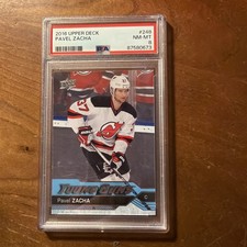 2016-17 Upper Deck Series 1 Young Guns 248 Pavel Zacha PSA 8 NJ Devils /Bruins