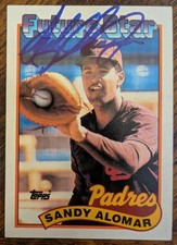 Sandy Alomar Padres Future Star 1998 Topps #648 Autographed - NM