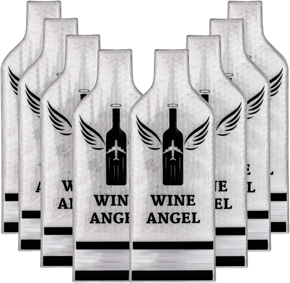 Máxima protección de viaje: 16 piezas bolsas de vino reutilizables con triple sello a prueba de fugas Foto 3 de 4