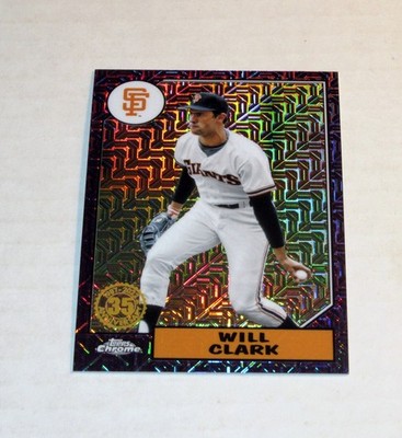 2022 Topps Silver Pack Chrome Purple Refractor 91 Will Clark (#/75)  Giants