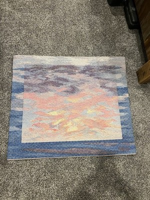 Joanne Hall Sky Blue Woven Tapestry, Wool