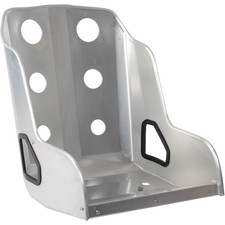 Jegs Bomber Seat 18 In. Natural Aluminum