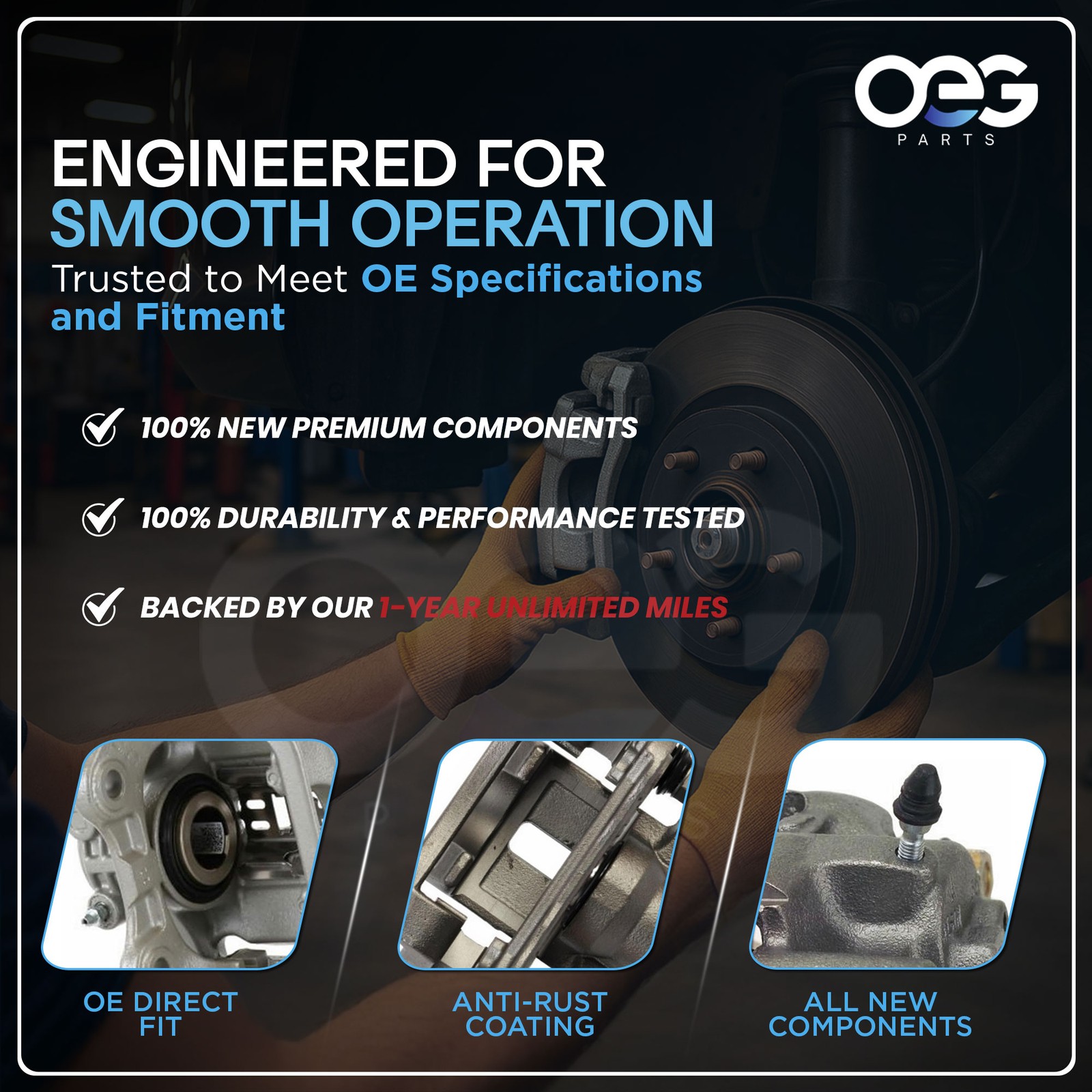 New Rear Left Brake Caliper For Pontiac Vibe 2.4L 2009-2010 By # Only 4785002200