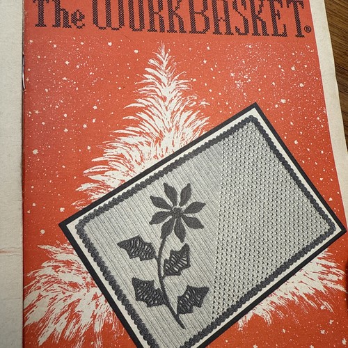 Workbasket Magazine Lot 12 Craft Crochet Knit Ideas Antique Patterns 1963 - Picture 6 of 10