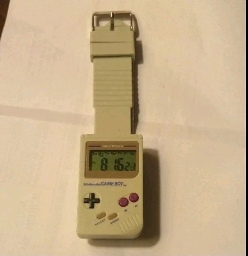 Nintendo Game Boy Video Game Wrist Watch Gray