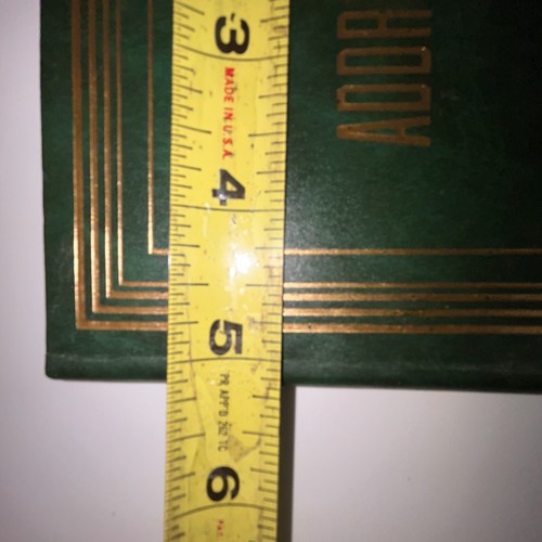 Grünes Leder Adressbuch Made in Japan unbenutzt Vintage Goldkanten 8" x 5" - Bild 12 von 12