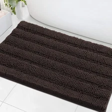 H.VERSAILTEX Bath Mat Non-Slip 24x36" Extra Thick Chenille Absorbent Plush Quick