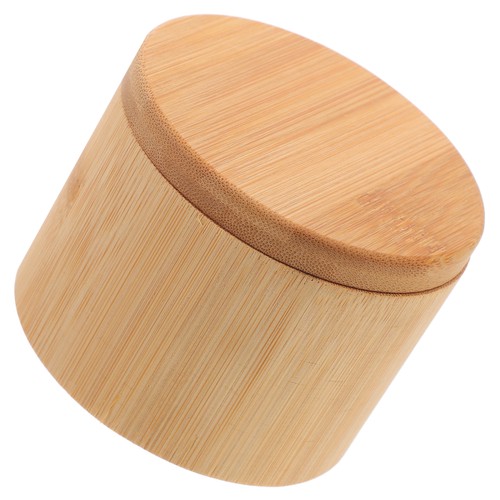 Bamboo Spice Container Rounded Spice Box With Lid Spice Container for Sugar - Picture 5 of 12