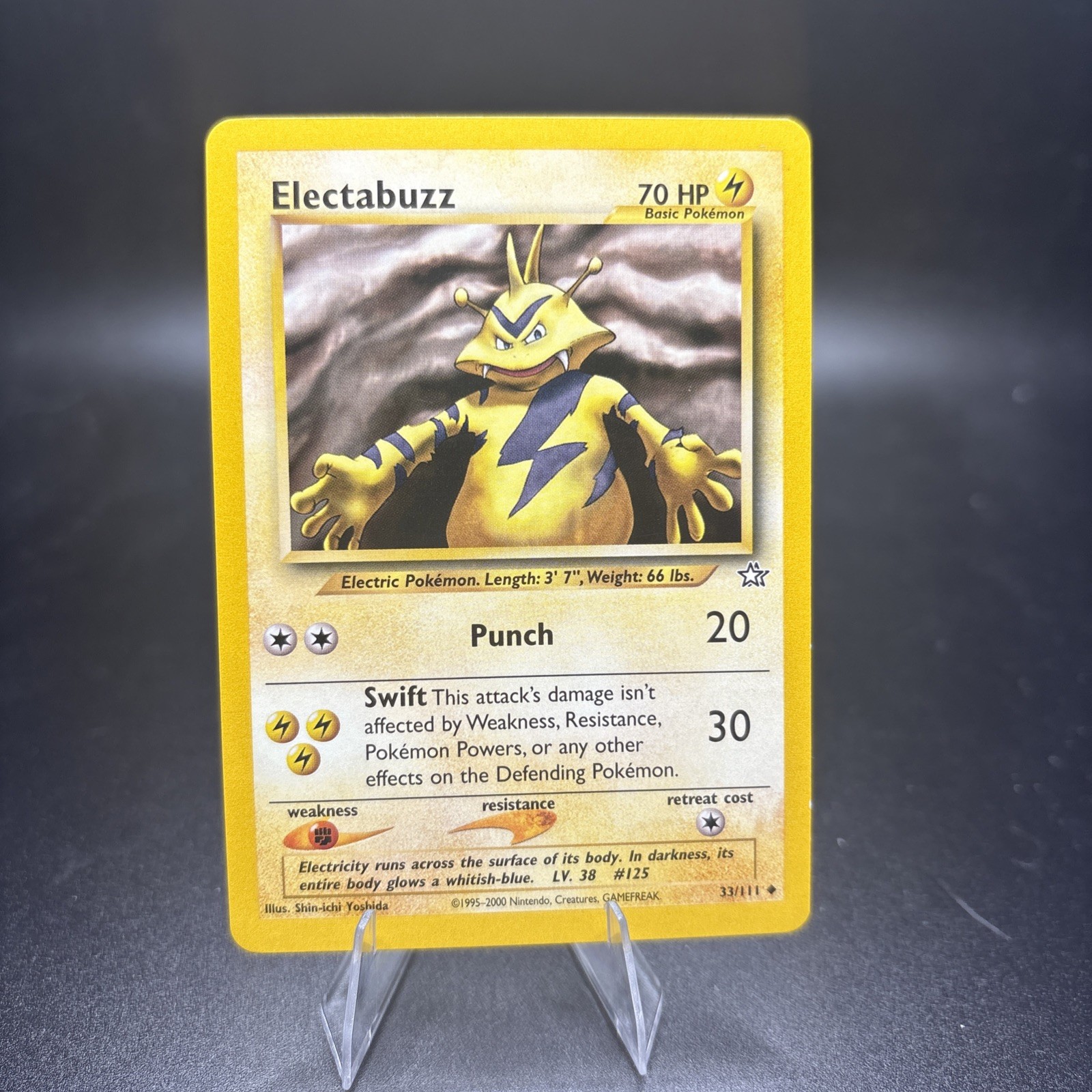 Pokémon TCG Electabuzz 33/111 1st Edition Neo Genesis Regular Card NM -c