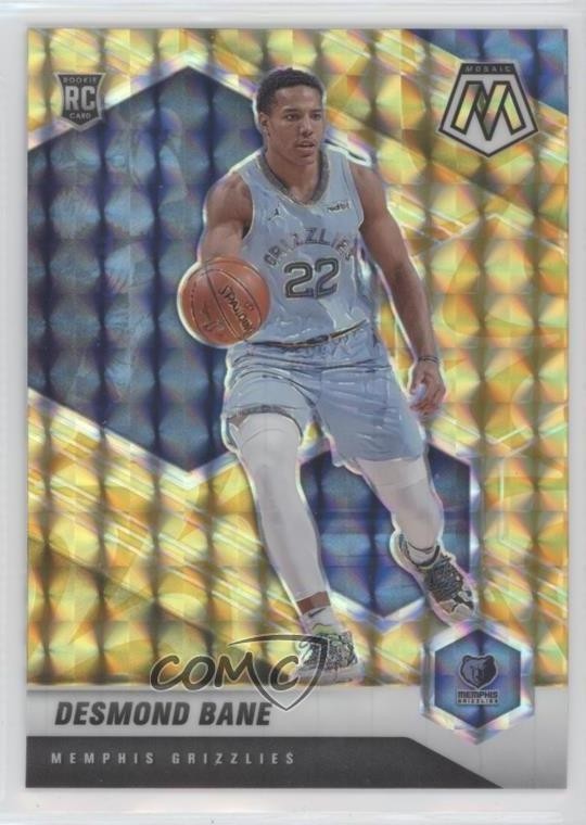 2020-21 Panini Mosaic Reactive Yellow Prizm Desmond Bane #211 Rookie RC 12ec