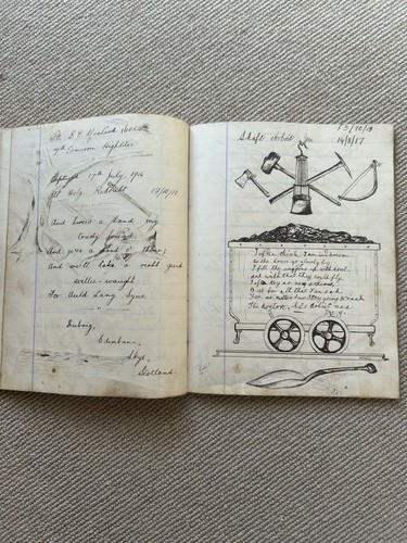 A Very Rare WWI British Prisoner Of War Autograph Book From The German Camp K89 - Picture 15 of 24
