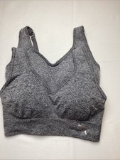 Puma Performance Women's Seamless Sports Bra 2-Pack, Gray, Size S -OpenBox