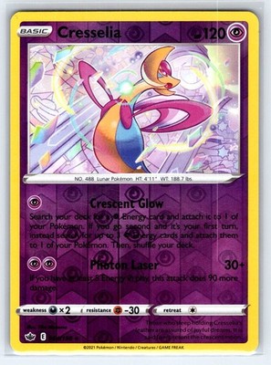 Cresselia Reverse Holo Holo Rare SWSH06: Chilling Reign 064/198 NM