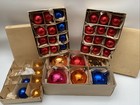 Antique Glass Christmas Tree Baubles Nice Sets Of Same Colours Mercury Glass 