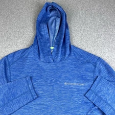 Vineyard Vines Hoodie Mens Large Blue On The Go Sankaty Performance Pullover OTG