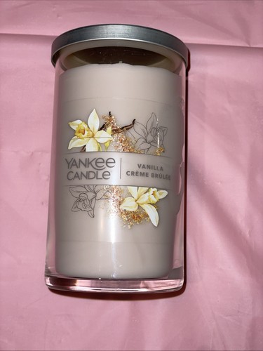 Yankee Candle Vanilla Crème Brûlée Jar Candle 14.25oz ounce Tumbler NEW * - Picture 4 of 4