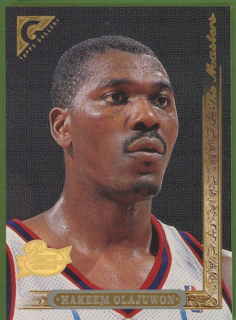 Hakeem Olajuwon 1996-97 Stadium Club #9 Player's Private Issue parallel - RARE!