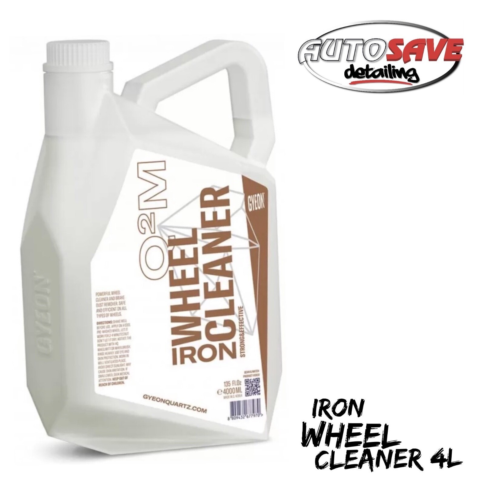 GYEON - Q2M Iron Wheel Cleaner Dedicated & Highly Effective Wheel Cleaner 4000ml