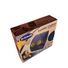 Dr. Scholl's Blue Lumbar Cushion with Yellow Accent