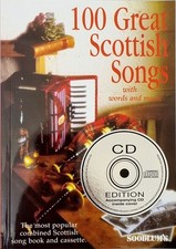 100 GREAT SCOTTISH SONGS, Book &CD. Classic Traditional Folk. At Hobgoblin Music