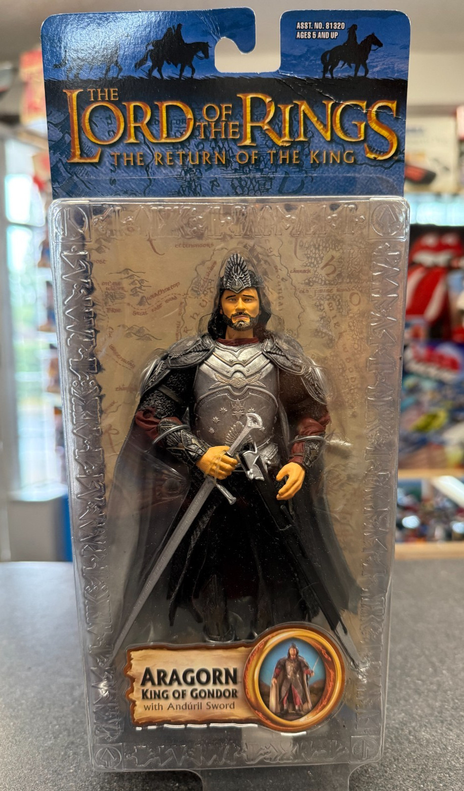 the Lord of the Rings Return King Aragorn 2003 Toy Biz 81322