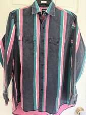 Wrangler Brushpopper Western Vintage Shirt Size 16.5-34 Large