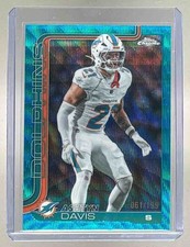 Ashtyn Davis 2025 Topps Chrome #194 Aqua Wave Refractor /199