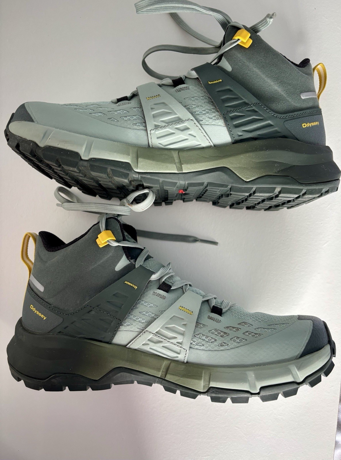 Scarpa da trekking Salomon donna Odyssey Mid GTX UK 6 ebano tempo tempestoso zolfo
