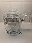 Vintage 7756-B Pyrex 9 Cup Glass Percolator Coffee Pot Flame Ware Complete Set