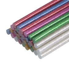 Mini Hot Glue Gun Sticks 4-inch x 0.27-inch for Glue Guns Glitter Colorful 30pcs 0.28 per stick