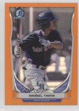 2014 Bowman Draft Top Prospects Chrome Orange Refractor 14/25 Raimel Tapia t5p