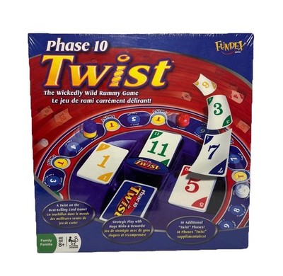 NEW & SEALED Phase 10 Twist The Wicked Wild Rummy Card Game 2009 Fundex Family