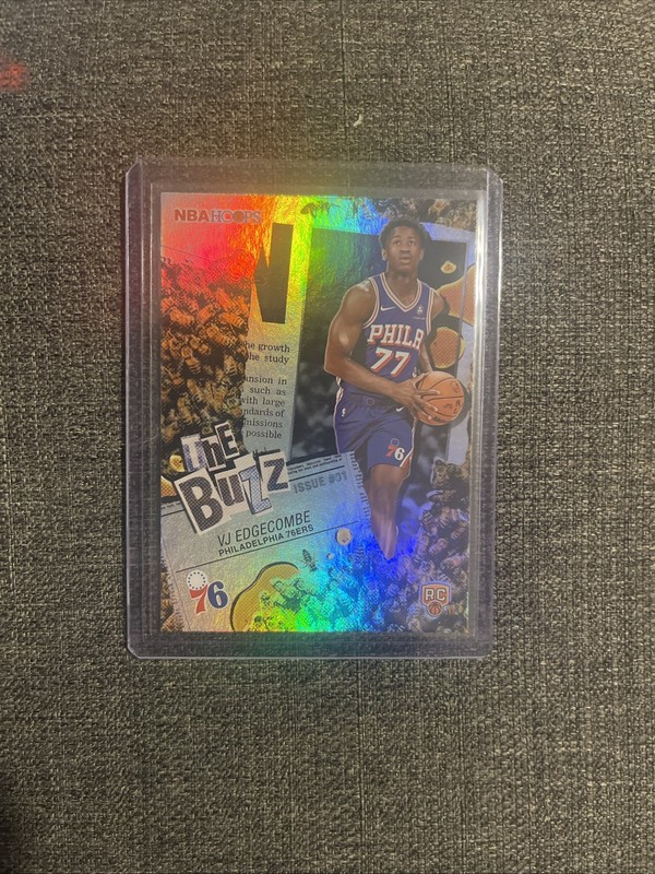 Topps NBA Hoops The Buzz Rookie VJ Edgecombe TB-3 Philadelphia 76ers 2026