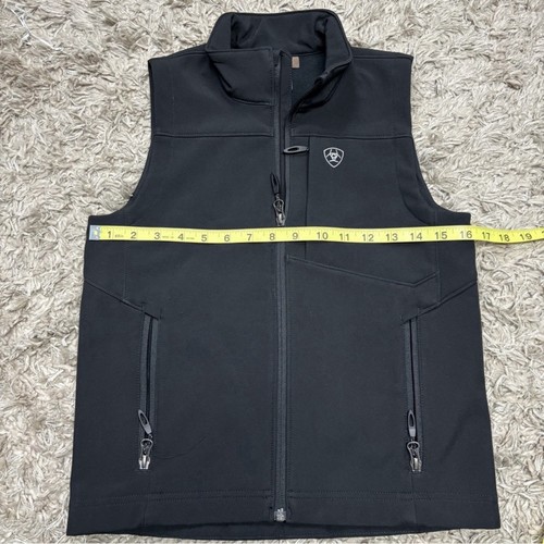 Ariat Boy’s Small -8 Vernon 2.0 Softshell Water Resistant Black Vest #10024058 - Picture 9 of 10