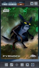 Fyrnock - Green Epic - Star Wars Card Trader Chrome Sapphire 2025