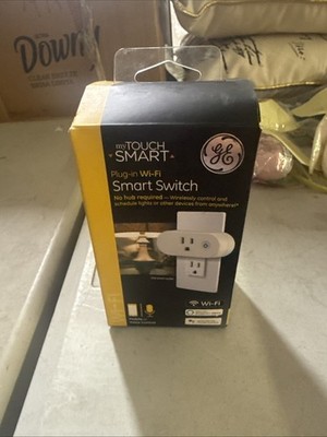 Ge Plug In Wifi Smart Switch   Mobile Or Voice Control