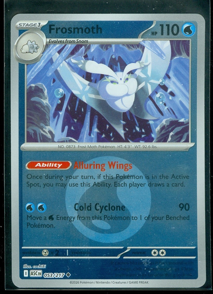 Pokemon FROSMOTH 053/217 - Ascended Heroes - Rev Holo - MINT