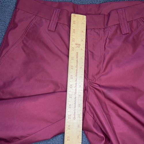 J Lindeberg Men Red Burgundy Lightweight Golf Pants Straight Leg Mid Rise 32x32 - Picture 13 of 14