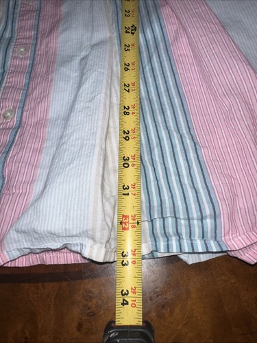 Mini camisero J Crew divertido de moda con cuello multicolor a rayas talla 6 para mujer” - Imagen 14 de 14