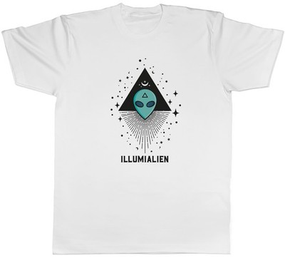 Illumialien lustiges Alien Secret Society Marsianer Herren T-Shirt Tee Geschenk Top