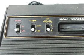 Vintage Atari CX 2600 Heavy Sixer Video Game System Sunnyvale CA   AS SHOWN