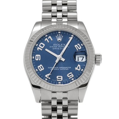 Rolex Datejust 178274 31mm Stainless Steel Blue Wristwatch #WW1298