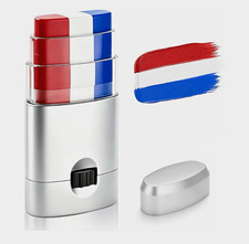 Patriotic Kids Face Paint Stick 3-Color Red White Blue One Size