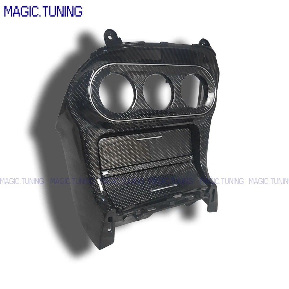 真品碳纤维空调仪表板+变速器面板带立方体挡板 fo Lancer EVO 10 X 手动 — 第 2/3 张图片